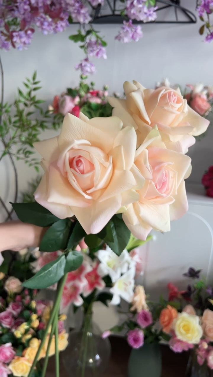 3枝香槟色手感保湿水晶
