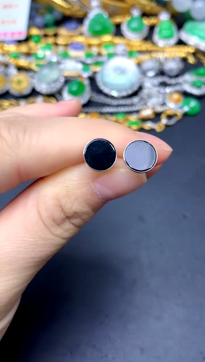 18K金镶嵌翡翠耳饰233-中国好珍宝