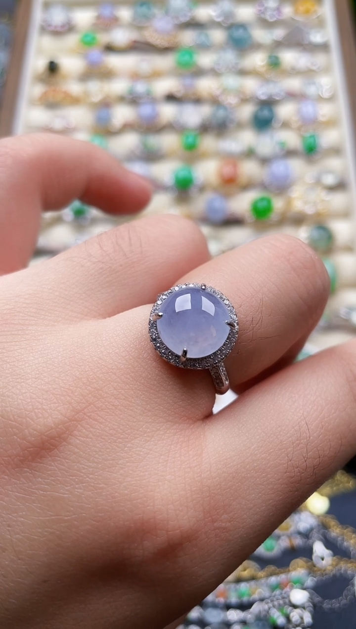 颈饰银S925镶嵌翡翠180