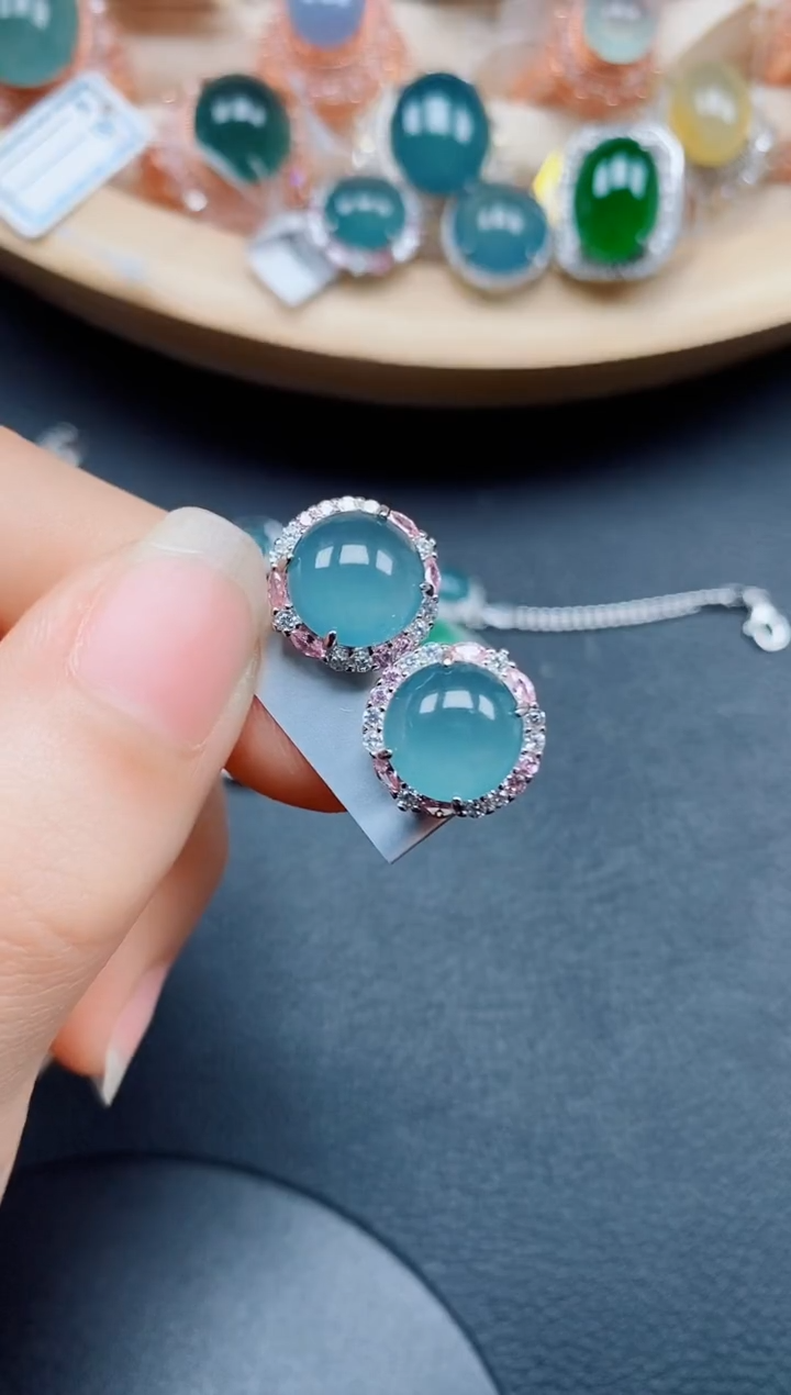 【闪购商品】翡翠戒指银S925镶嵌翡翠