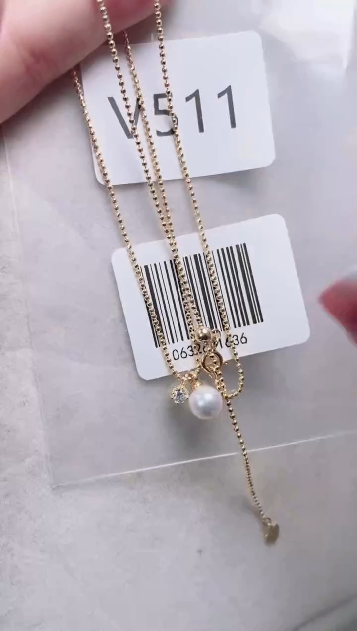 【闪购商品】海水珍珠套链银S925镶嵌V511