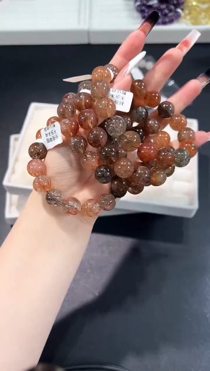 未镶嵌手串水晶24c多样性发其一【1条】默认微瑕13mm