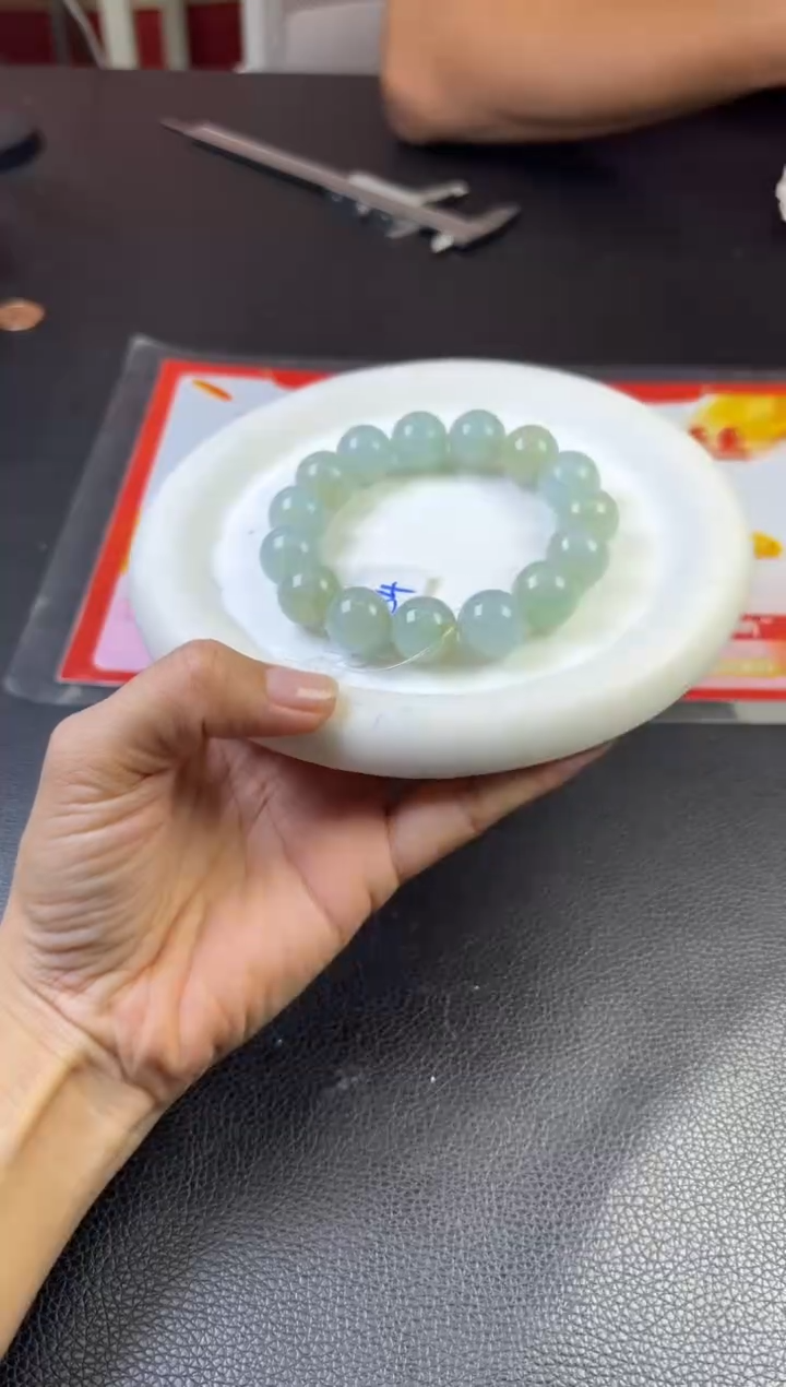翡翠挂件未镶嵌发一件手串3