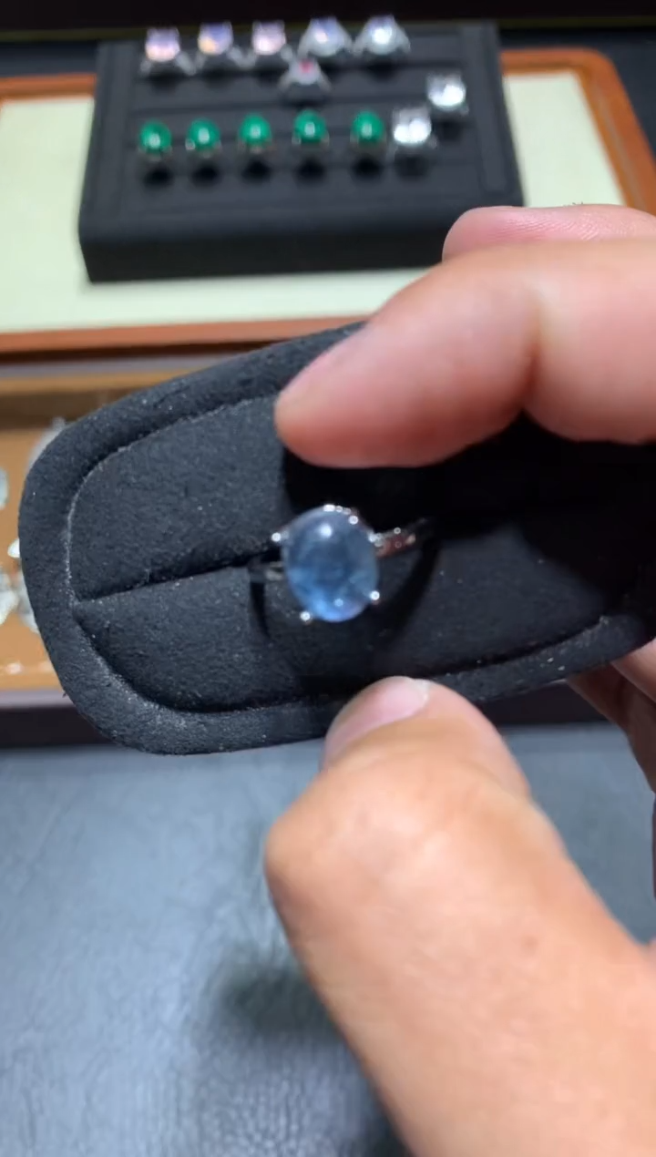 未镶嵌戒圈海蓝宝石F29【多样性发其一】