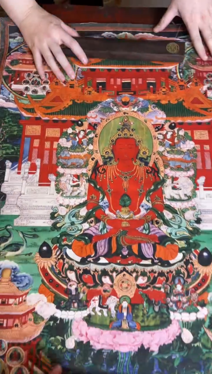 卷轴画手绘唐卡098