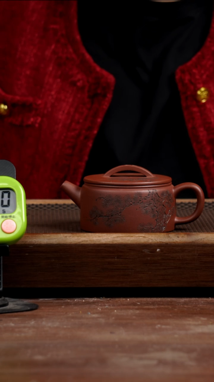 茶壶紫砂占*四号井底槽青汉瓦225CC