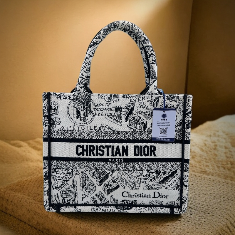 95新 DIOR/迪奥 巴黎地图小托特 1758 4605