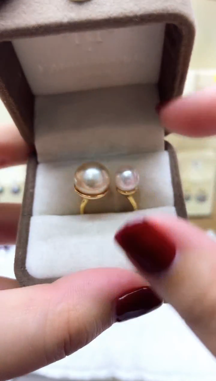 【闪购商品】海水珍珠戒指银S925镶嵌戒指