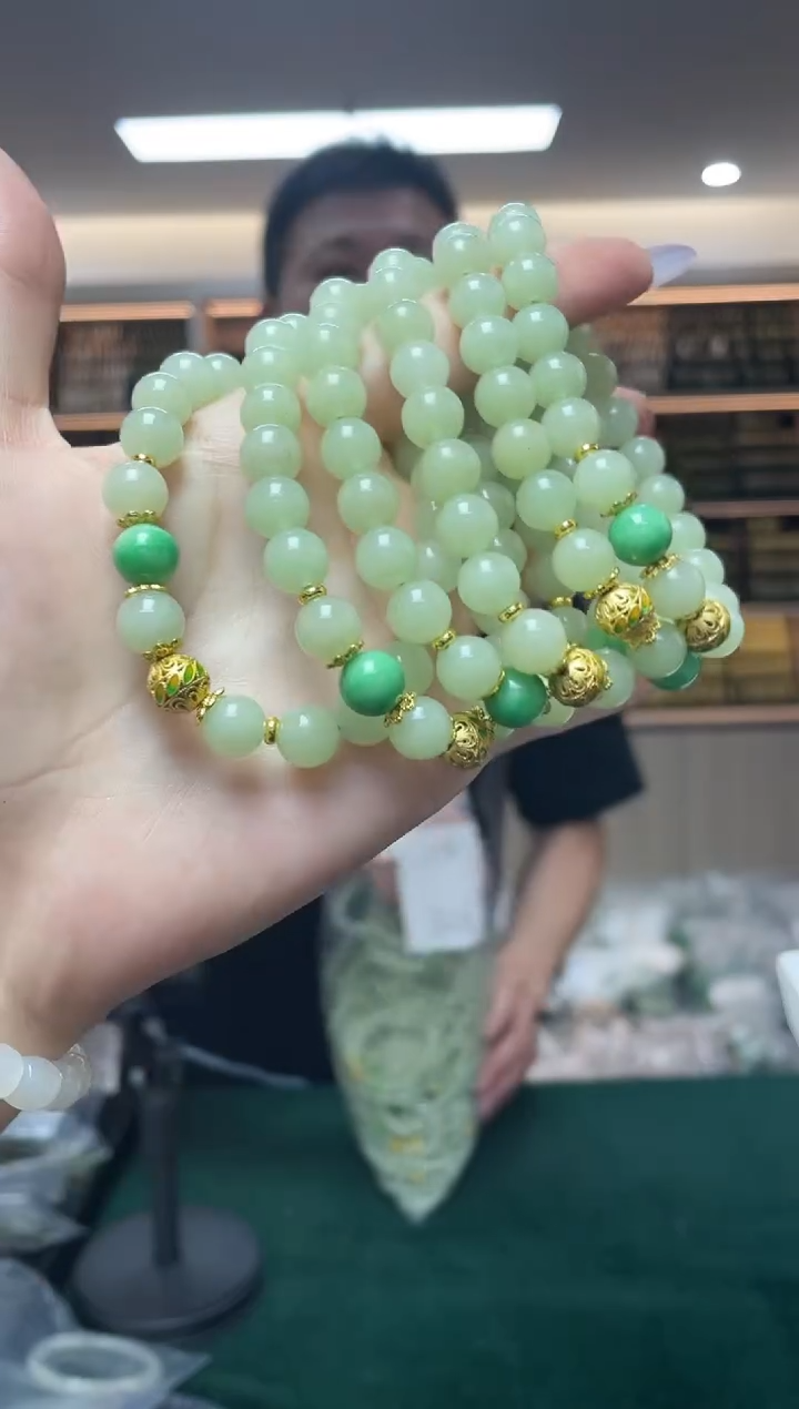 手串未镶嵌和田玉多样性发一件