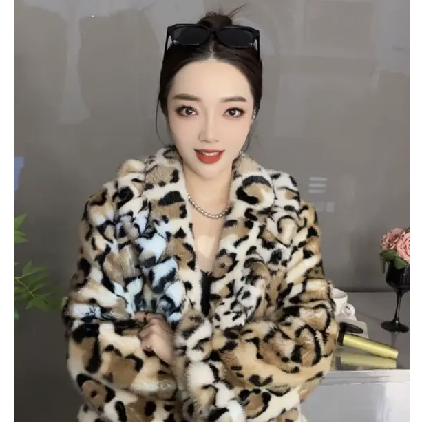二号（琳琳深夜)貂皮琳琳冬季走秀高定女士高奢气质真毛大衣