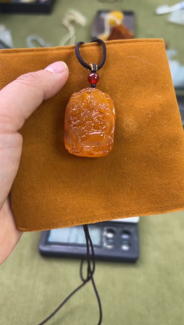 裸石琥珀未镶嵌琥珀蜜蜡吊坠