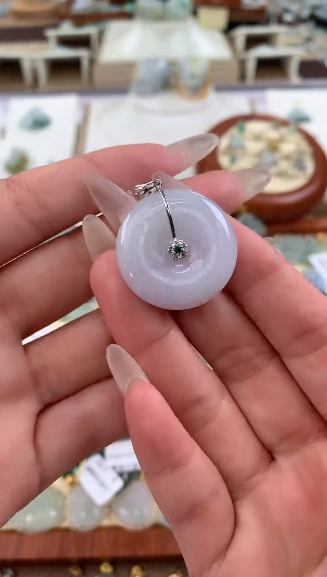 【闪购商品】翡翠颈饰未镶嵌天然A货翡翠挂件