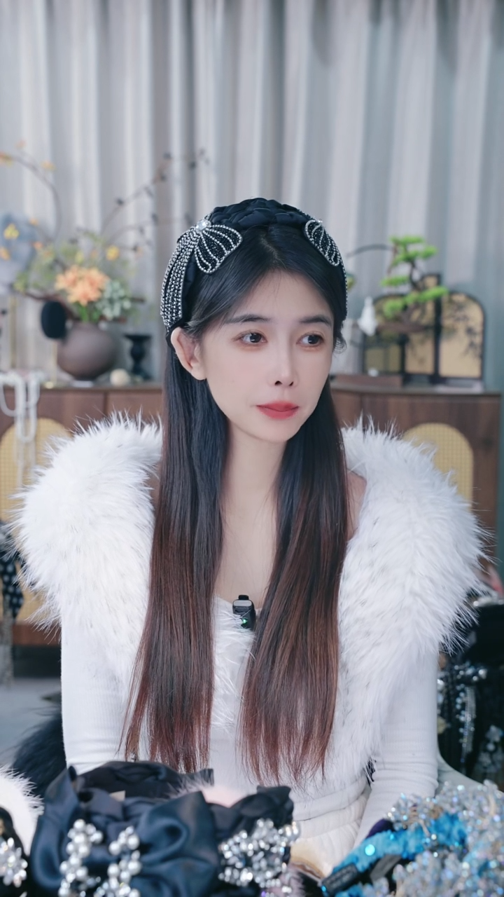 合金布艺轻奢高定发箍 A016