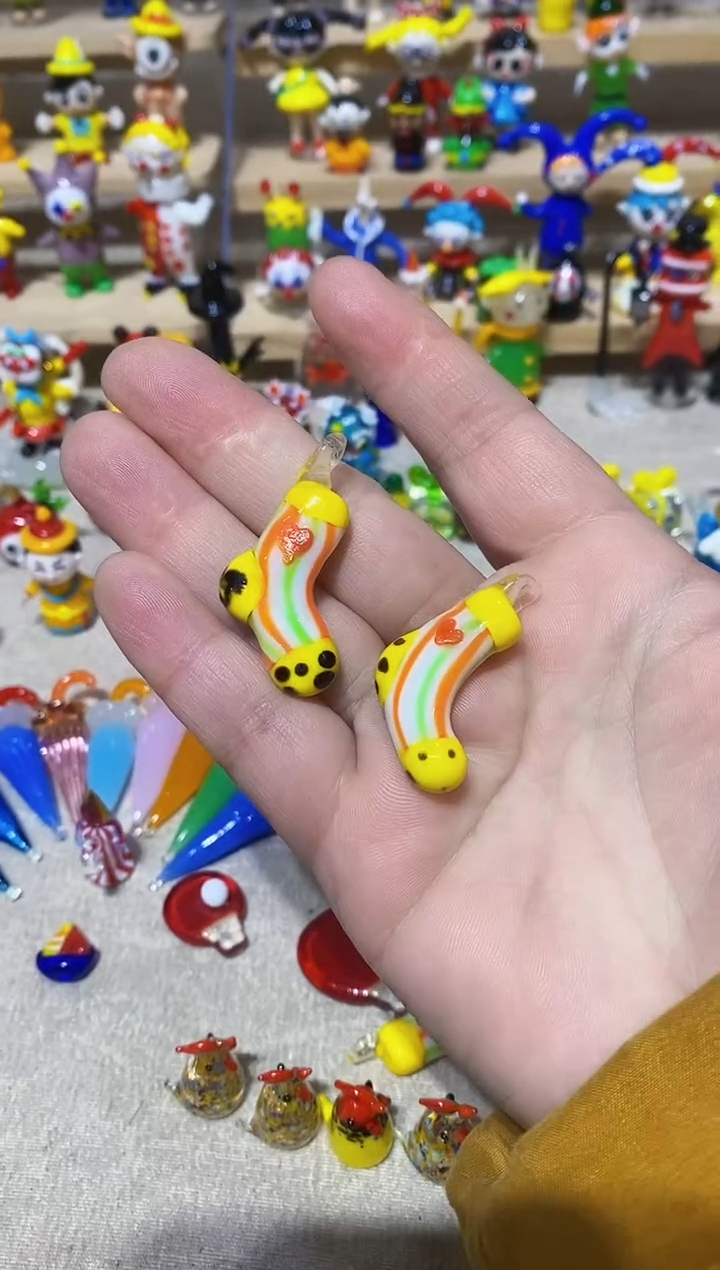 【闪购商品】琉璃手工艺品袜子一双