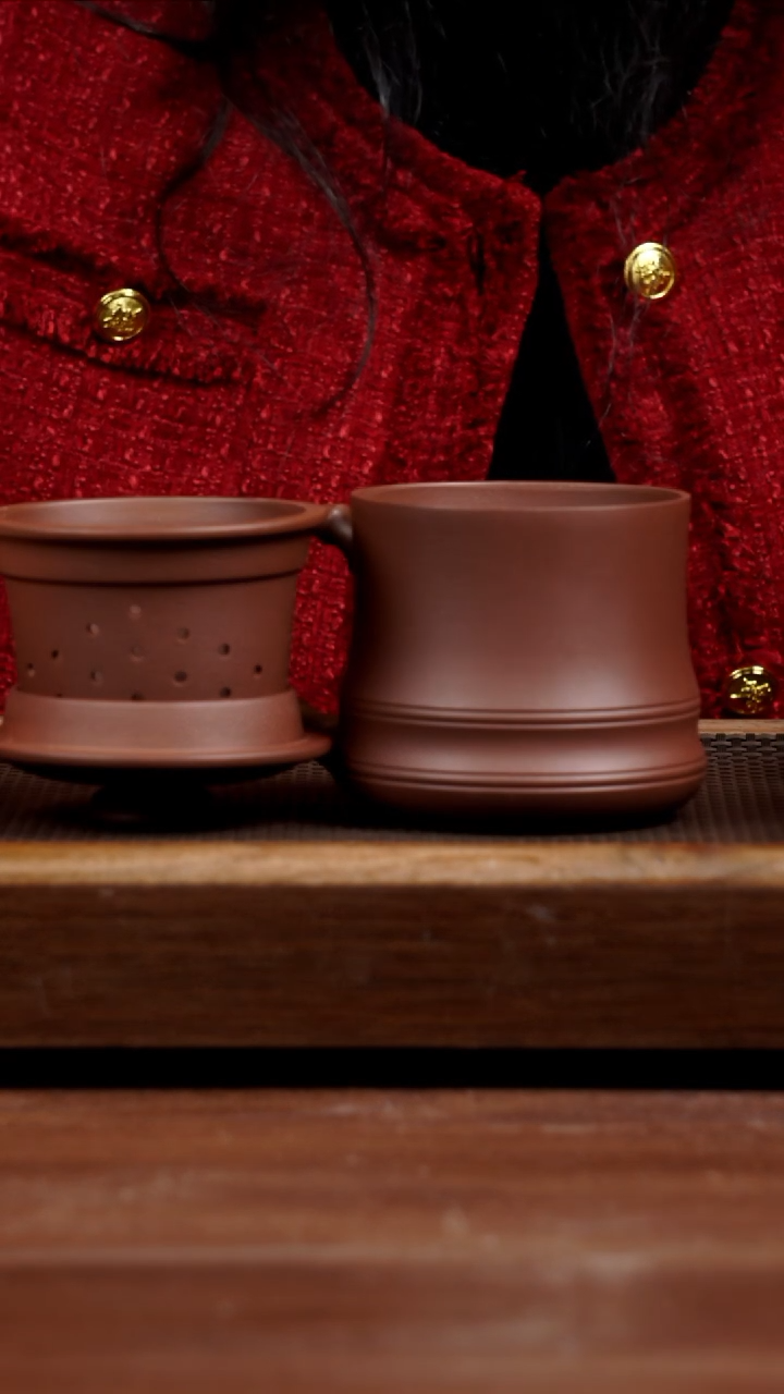 【闪购商品】紫砂茶壶四号井底槽青盖杯390CC