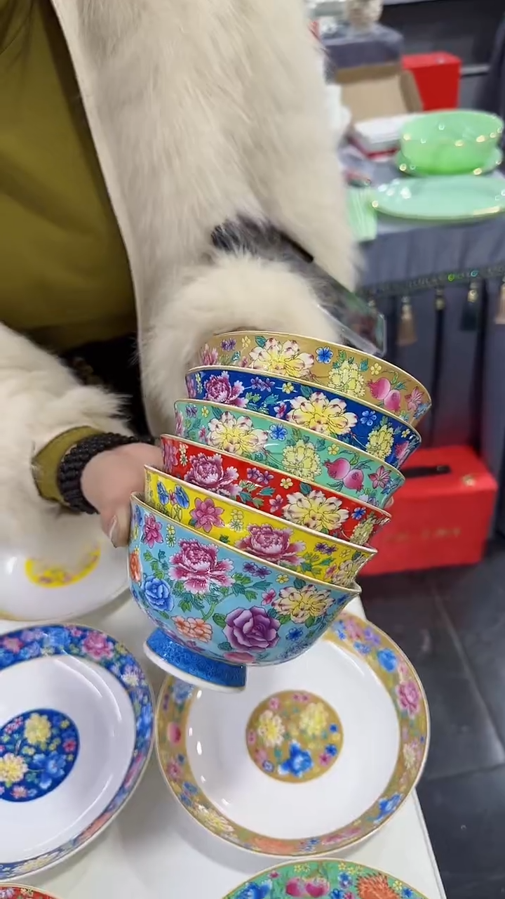 【闪购商品】瓷片 5英寸饭碗6个景德镇陶瓷【秦坊】  