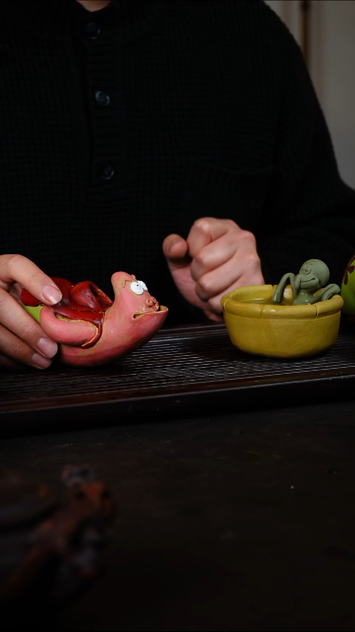 紫砂茶壶预售原创飞天派大星