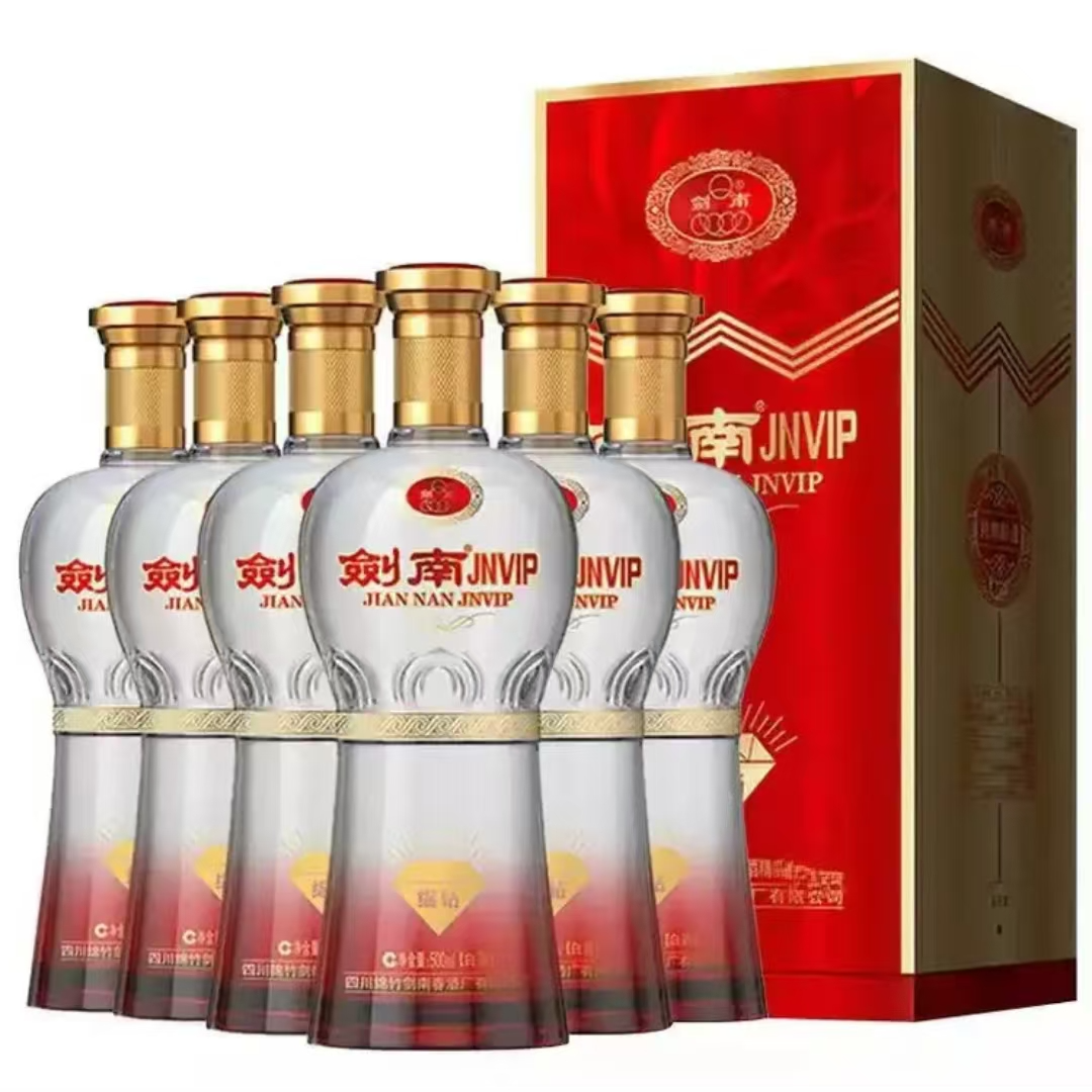 剑南春  JNVIP绵钻 浓香型白酒52度500ml