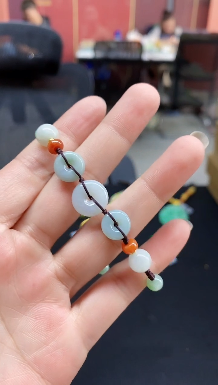 颈饰未镶嵌翡翠翡翠手串