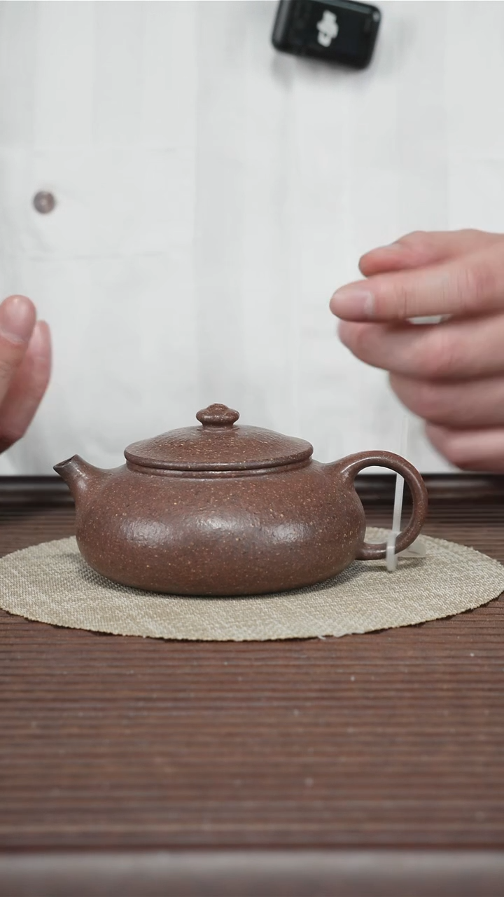 茶壶紫砂寒江 粗砂