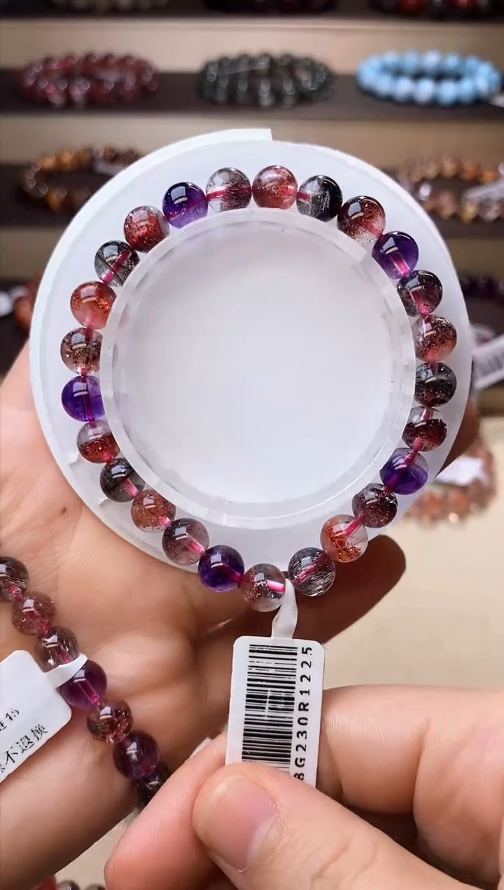 【闪购商品】水晶手链未镶嵌黑加仑超七7m+