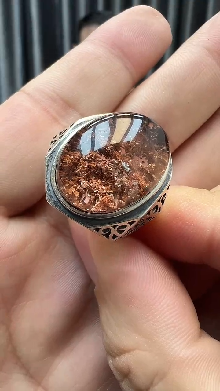 银S925镶嵌戒指水晶水晶戒指