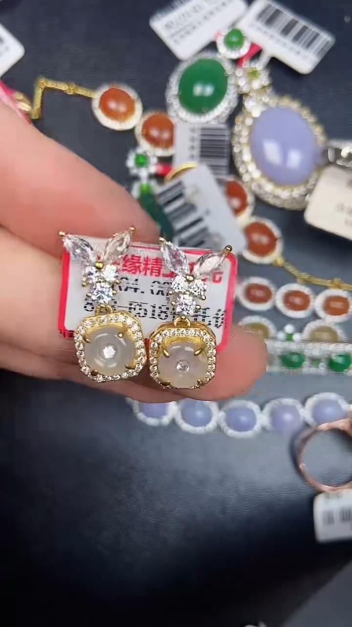 银S925镶嵌戒指翡翠2680