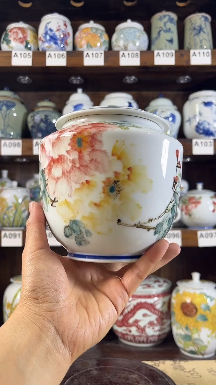迎君陶瓷纯手工手绘5（微微瑕