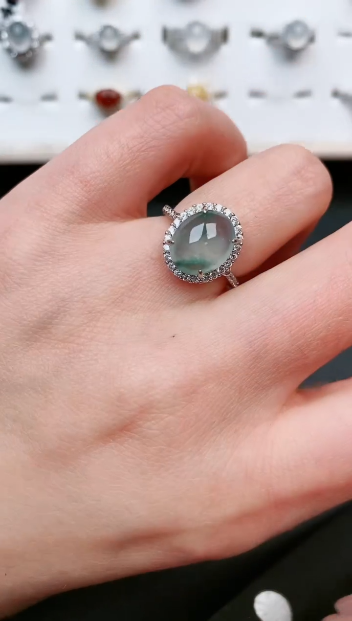 【闪购商品】翡翠戒指银S925镶嵌.....