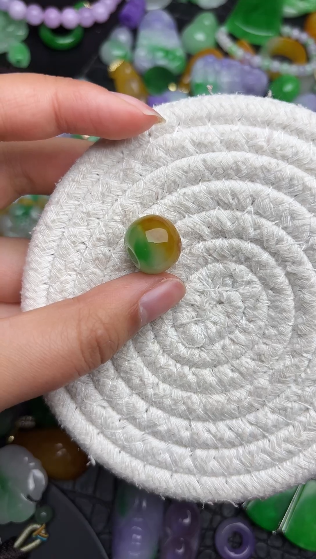 颈饰未镶嵌翡翠缅甸翡翠吊坠