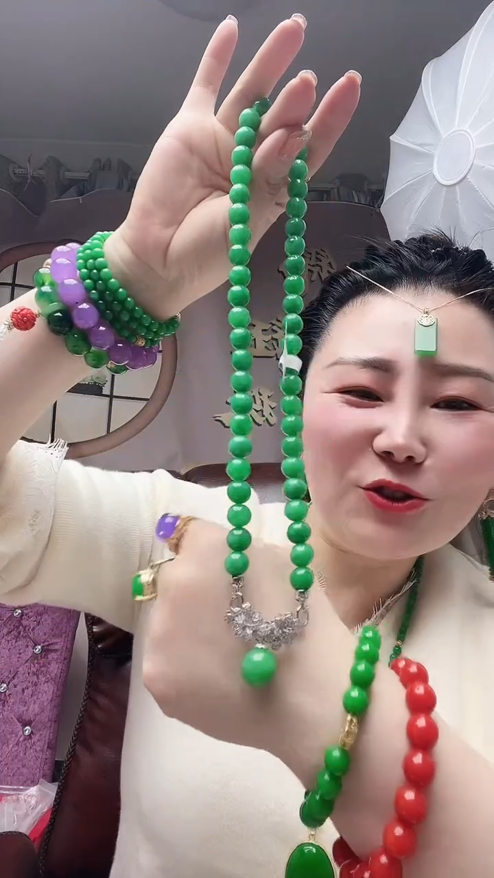 【闪购商品】翡翠颈饰银S925镶嵌X91号