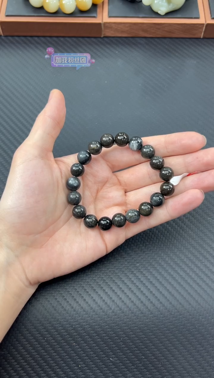 【闪购商品】和田玉手串未镶嵌若羌微色差卡10手串LM