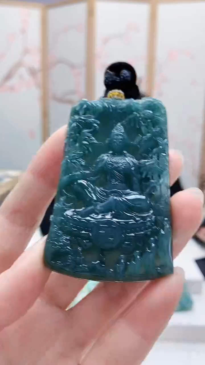 未镶嵌定制翡翠5160ry-毛货挂件74