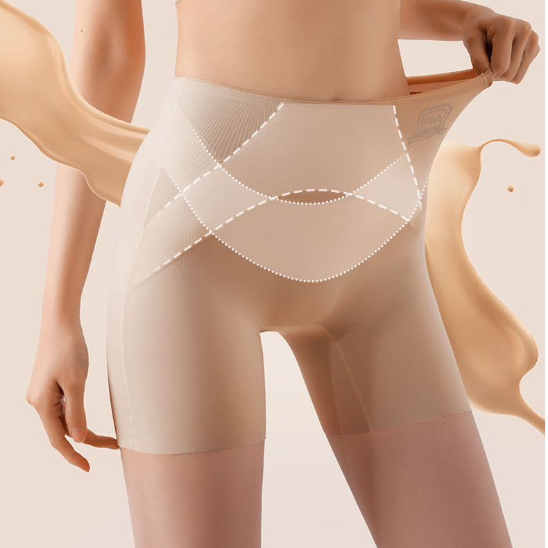 9503（80-160）新款粉底液女士高腰轻塑收腹裤内裤高弹平角裤短裤
