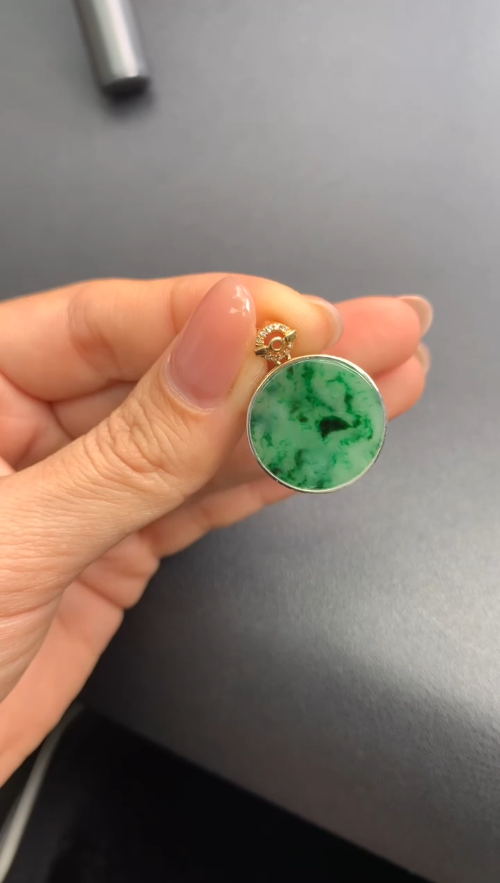 【闪购商品】定制翡翠18K金镶嵌模式推广期24小时鉴赏期