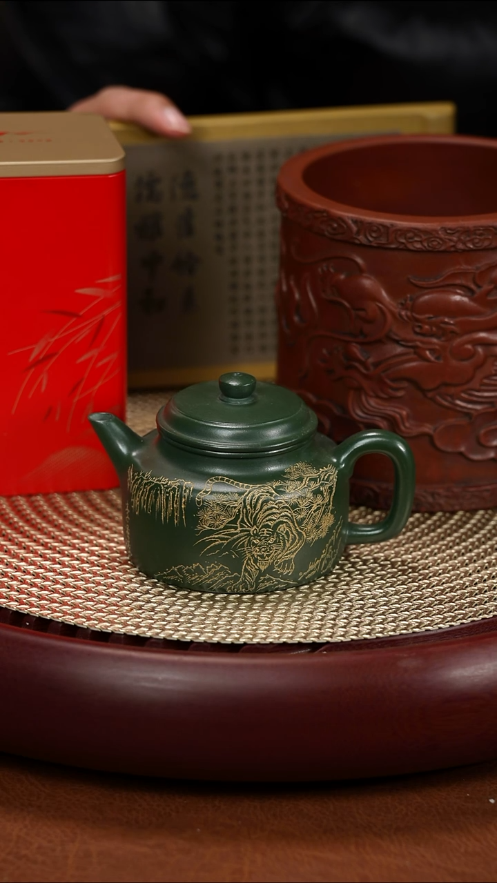 茶壶紫砂邵忠源 茶叶 笔筒 德钟干泡