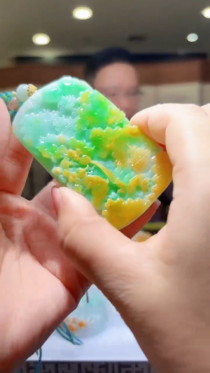 定制翡翠未镶嵌17/0626/C/发其一件/山水