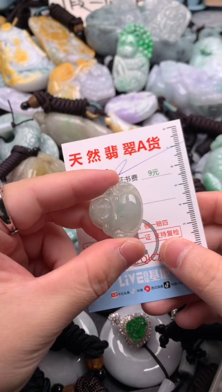 翡翠未镶嵌吊坠(不含链)1