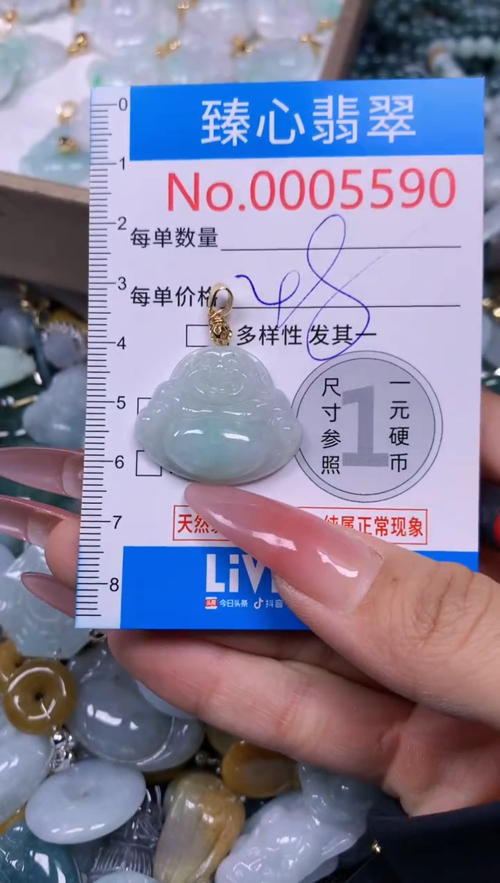 【闪购商品】翡翠颈饰未镶嵌含绳0005590