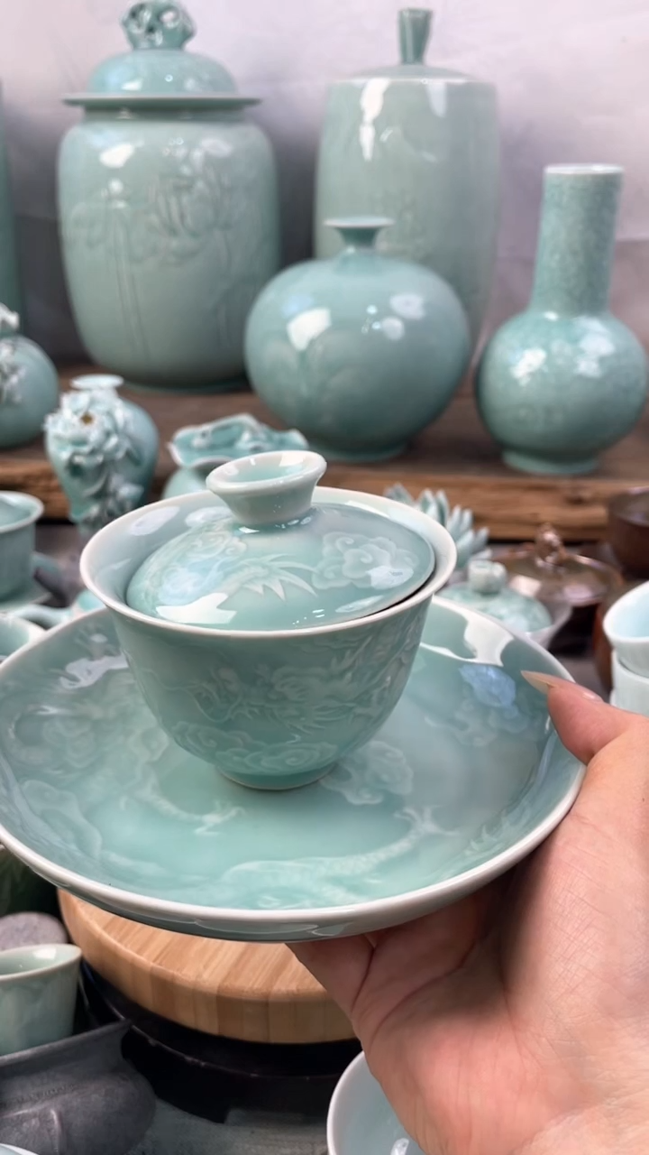 【闪购商品】特价 微瑕 慧仙青瓷