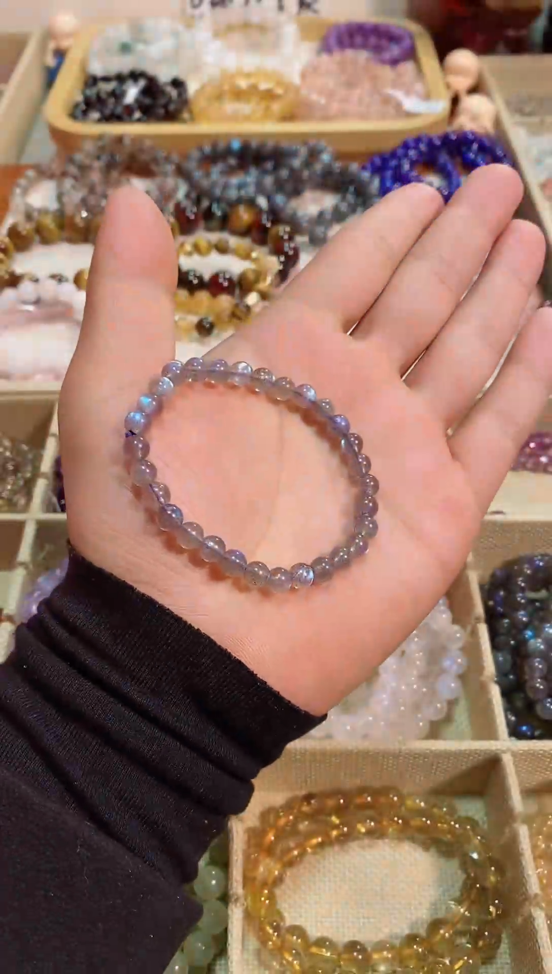 【闪购商品】水晶手链未镶嵌灰月光6M+ (多样性发其一）