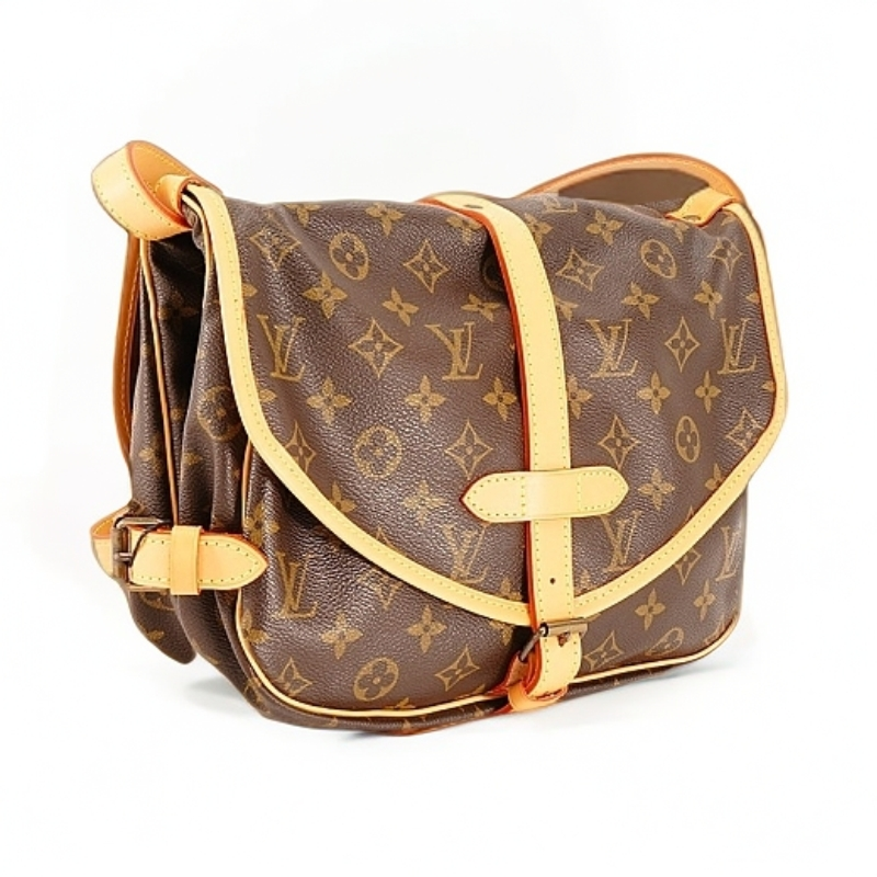修复品路易威登/LouisVuitton 小号双子星老花肩带翻盖单肩斜跨包