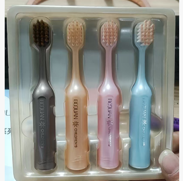 新款罗马柱山型软毛牙刷洁齿护龈情侣学生儿童家用柔软高档独立