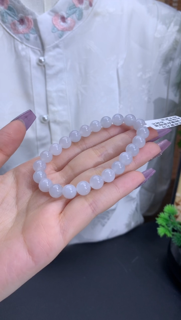 【闪购商品】翡翠手链未镶嵌卡8mm