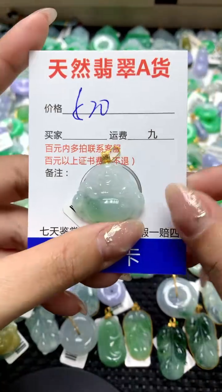 【闪购商品】翡翠颈饰18K金镶嵌1111111111