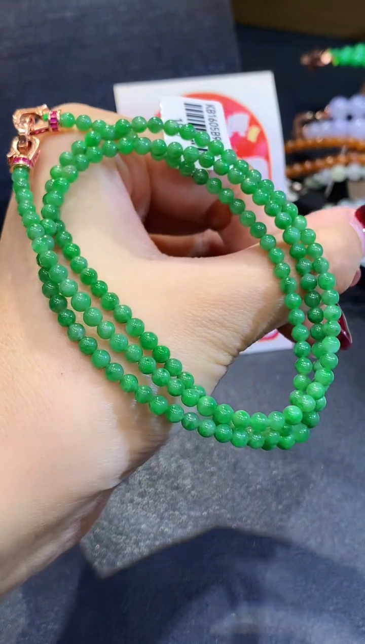 未镶嵌手串翡翠多样性发其一