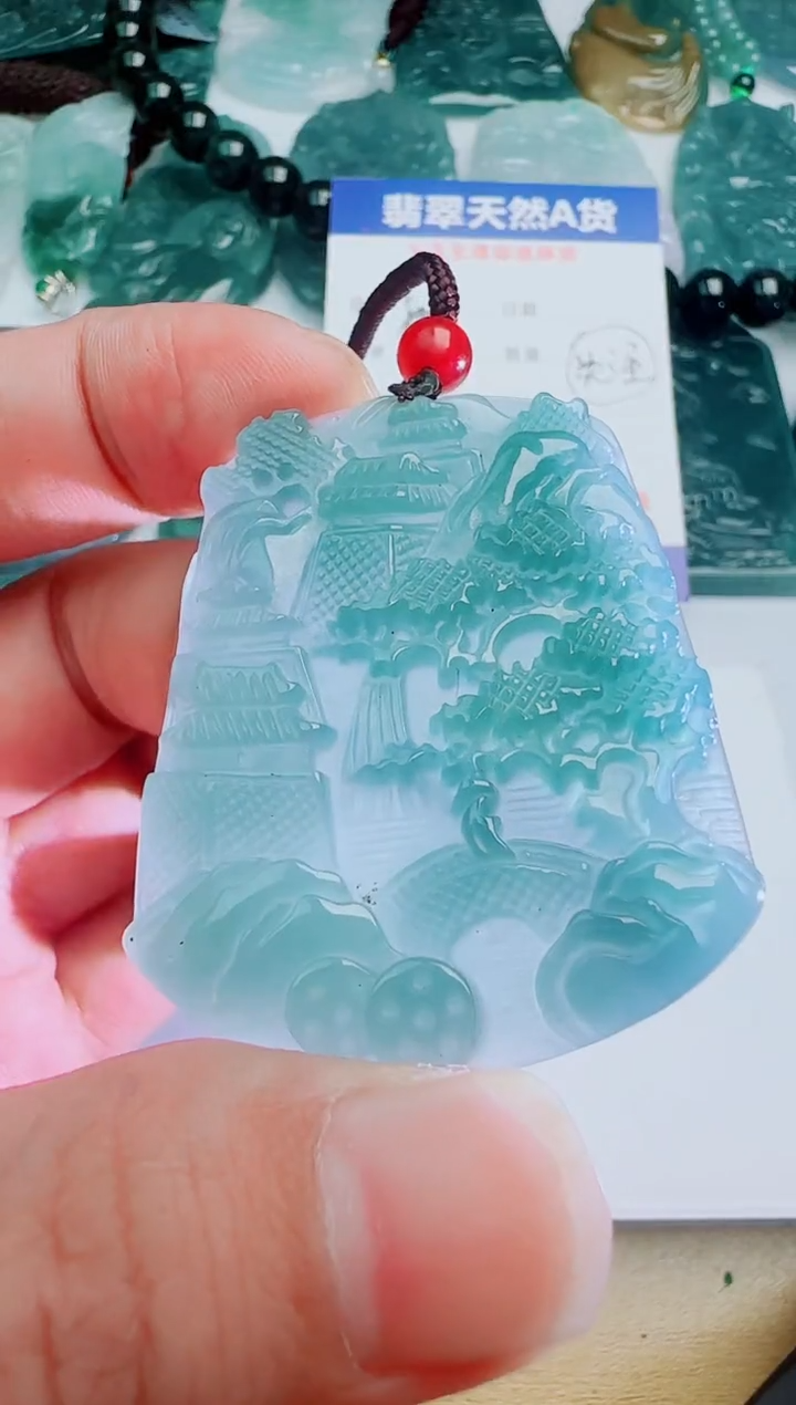 翡翠未镶嵌颈饰多样性随机发其一