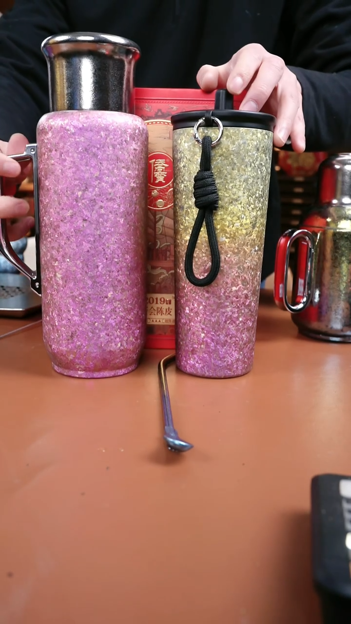 1辉哥粉丝福利大冰花大壶+2019皮皮+纯钛吸管杯+纯钛吸管 粉色