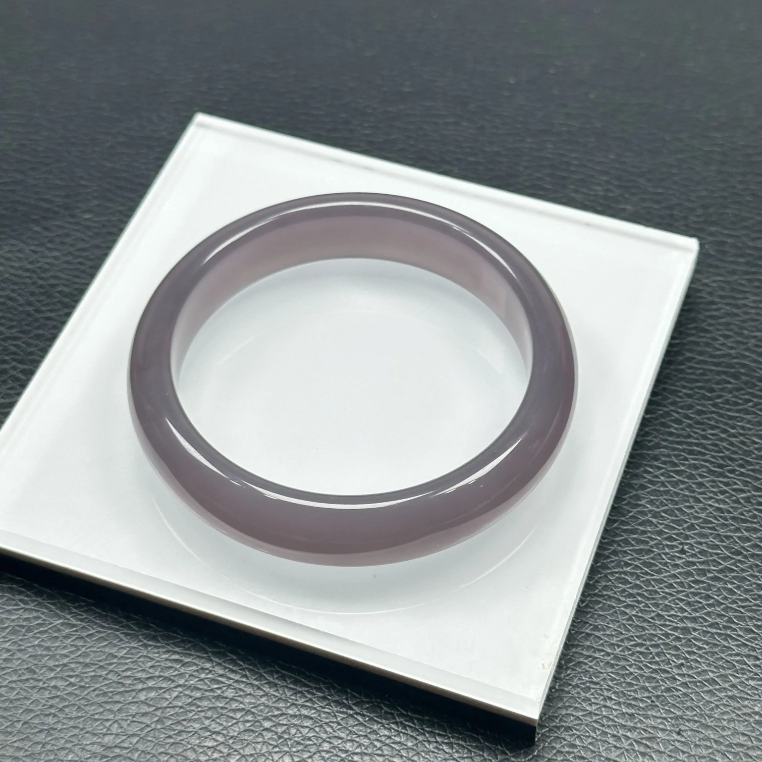 烟紫宽版手镯百搭手镯-A2018