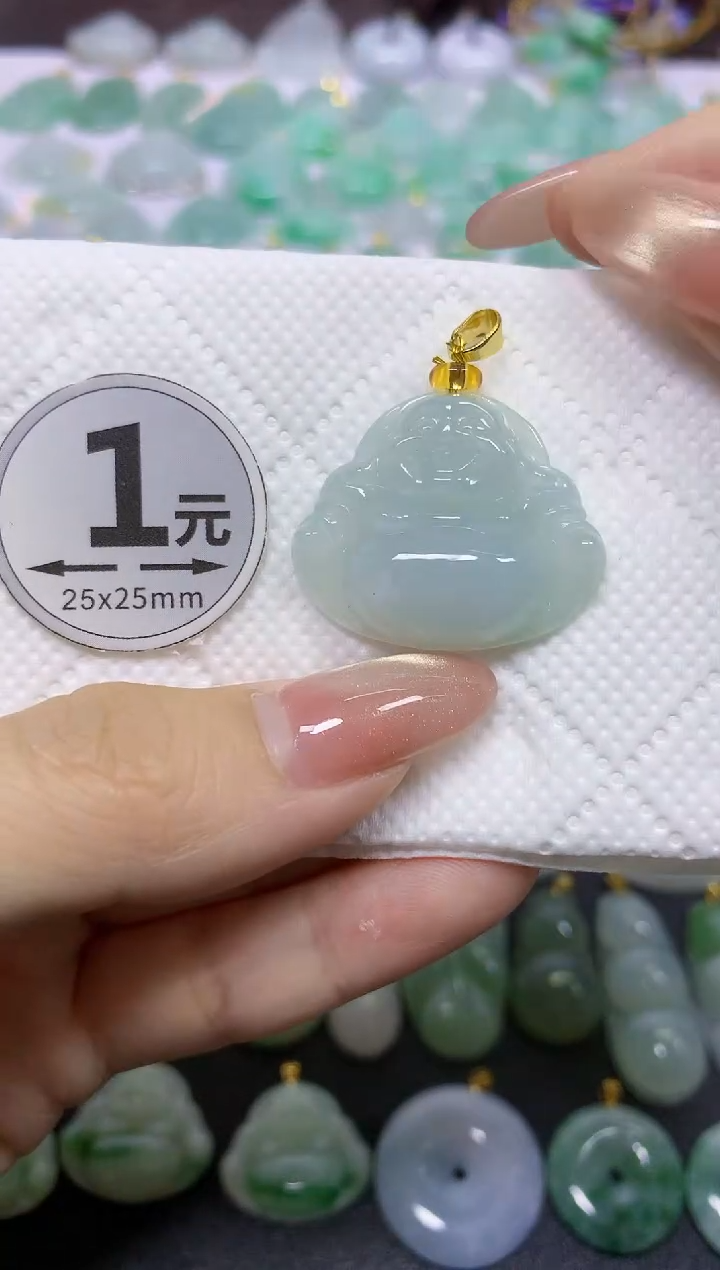 颈饰未镶嵌翡翠天然翡翠A货
